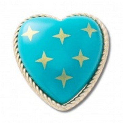 Turquoise and Gold Heart