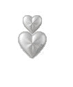 Silver Double Heart