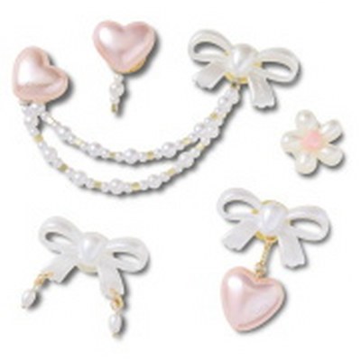 Bow and Pink Heart 5 Pack