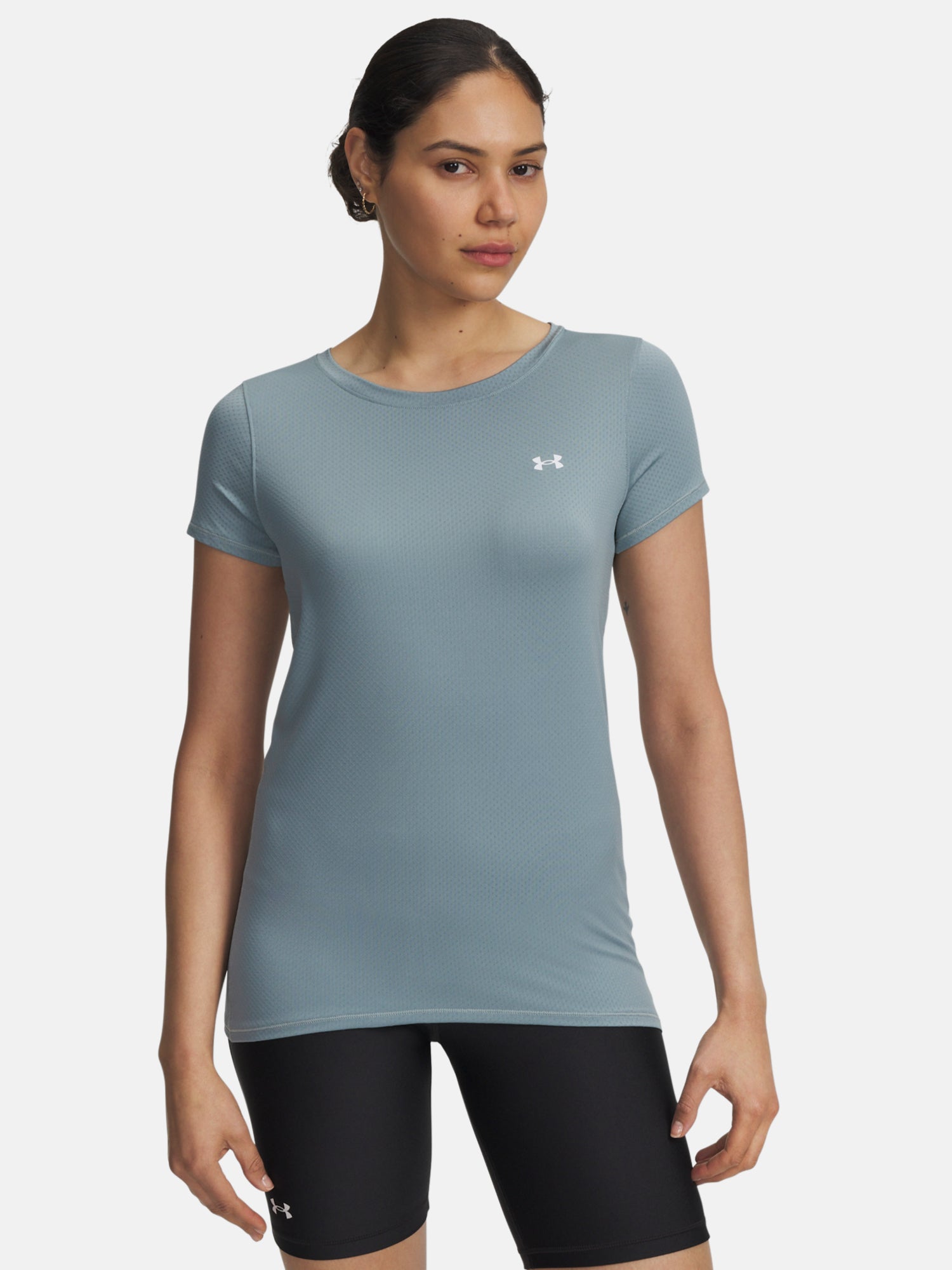 Under Armour Nõi Tech Mesh SS-GRN póló Póló zöld