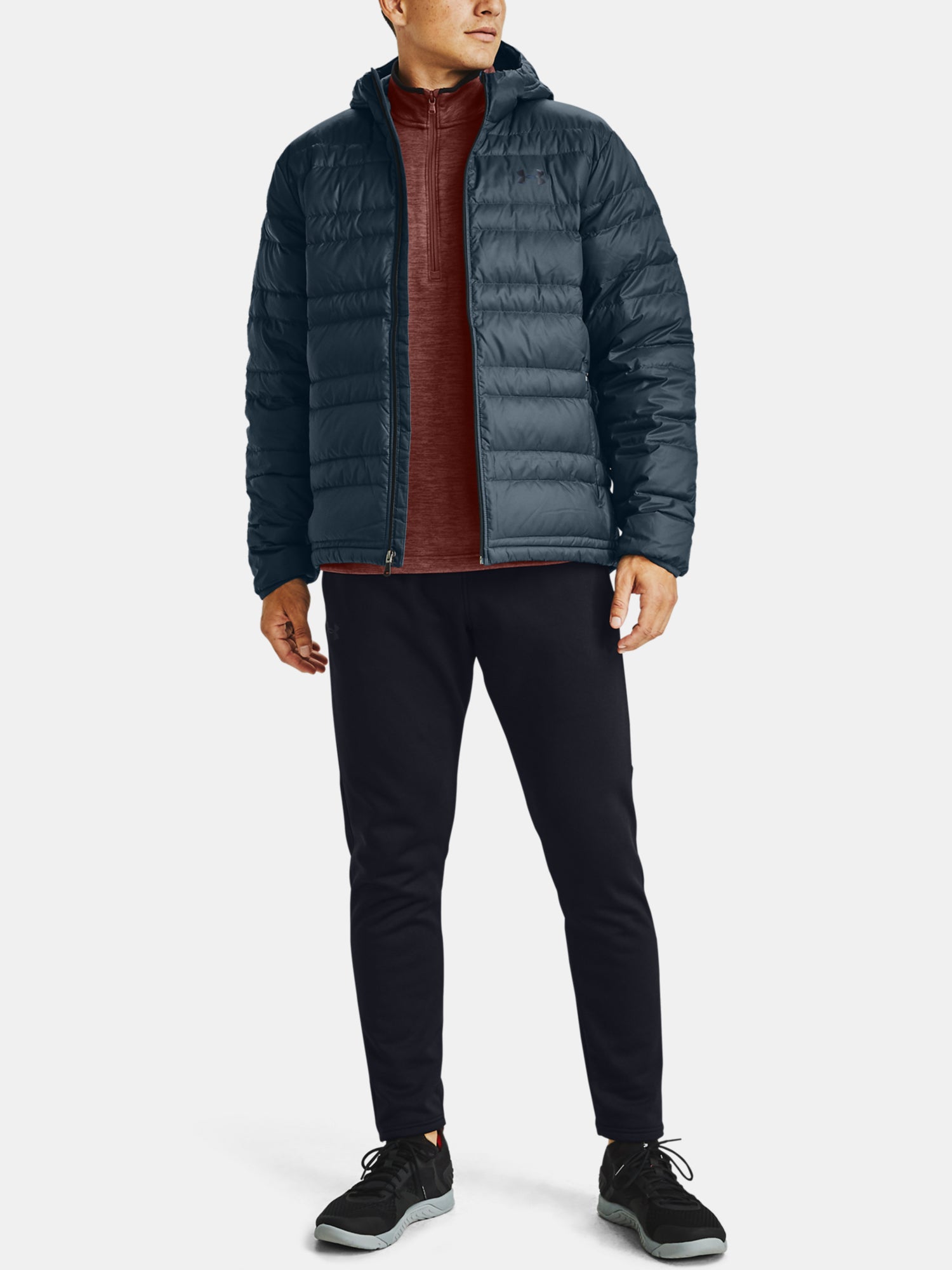 Férfi dzseki Under Armour Armour Down Hooded Jkt