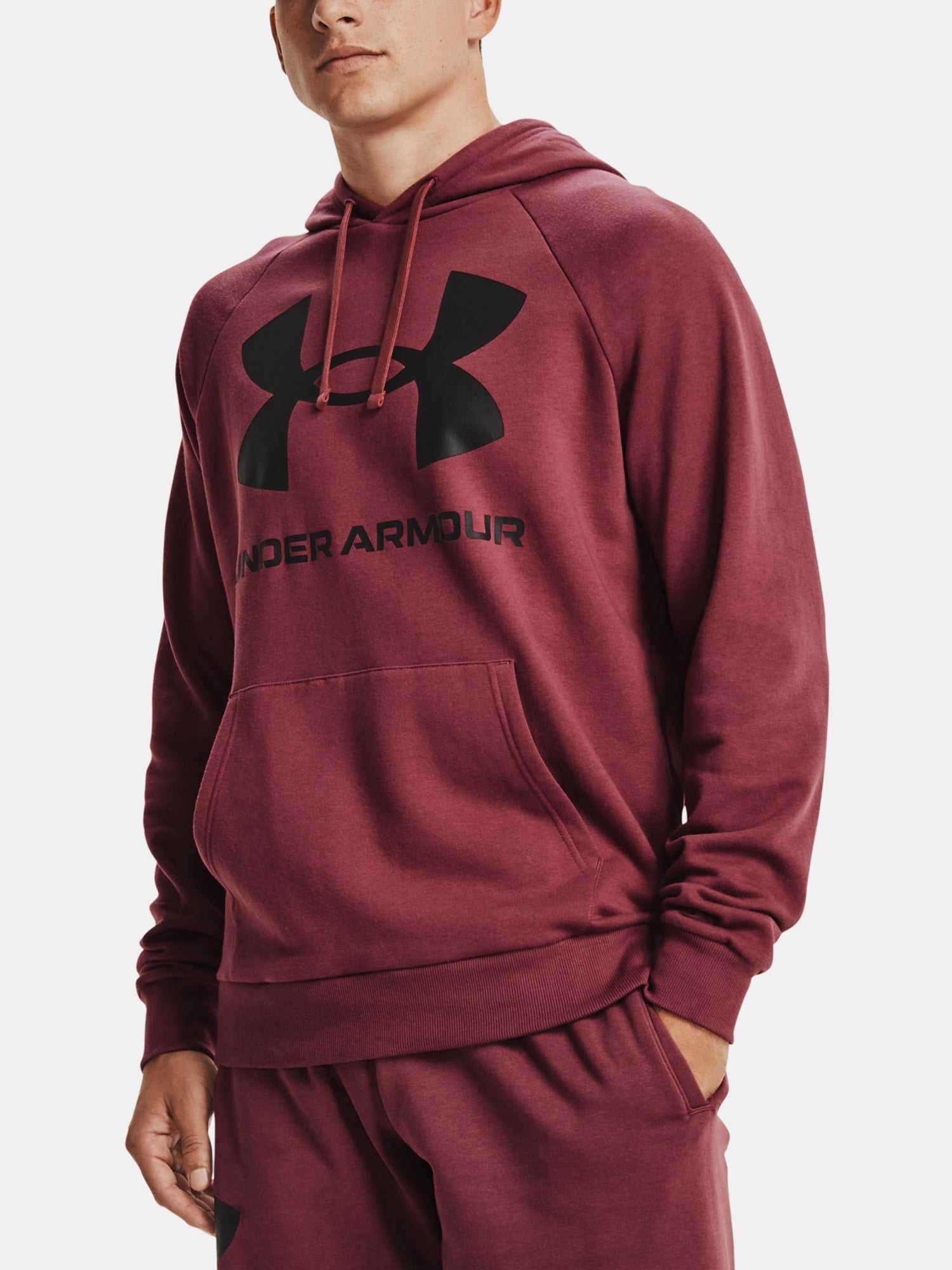 Férfi pulóver Under Armour Rival Fleece Big Logo HD