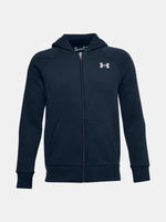 Fiú Under Armour RIVAL COTTON FZ HOODIE pulóver
