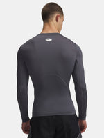 Férfi póló Under Armour UA HG Armour Comp LS-GRY