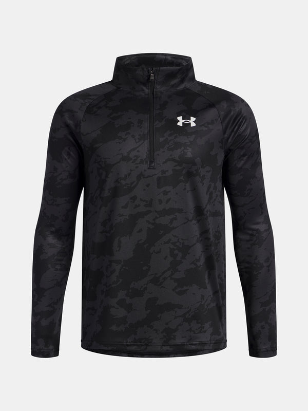 Under Armour Fiú póló UA Tech 2.0 1/2 Zip-BLK Pulóver