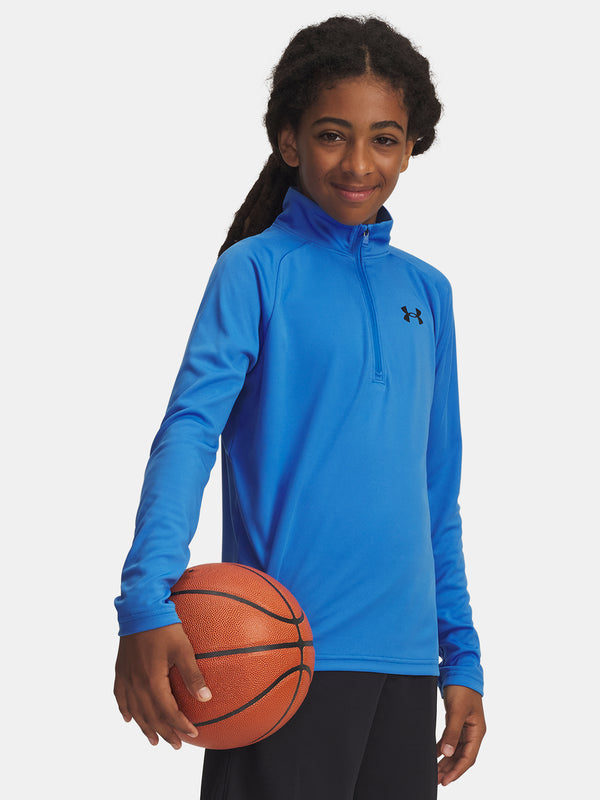 Under Armour Fiú póló UA Tech 2.0 1/2 Zip-BLU Hosszú ujjú póló