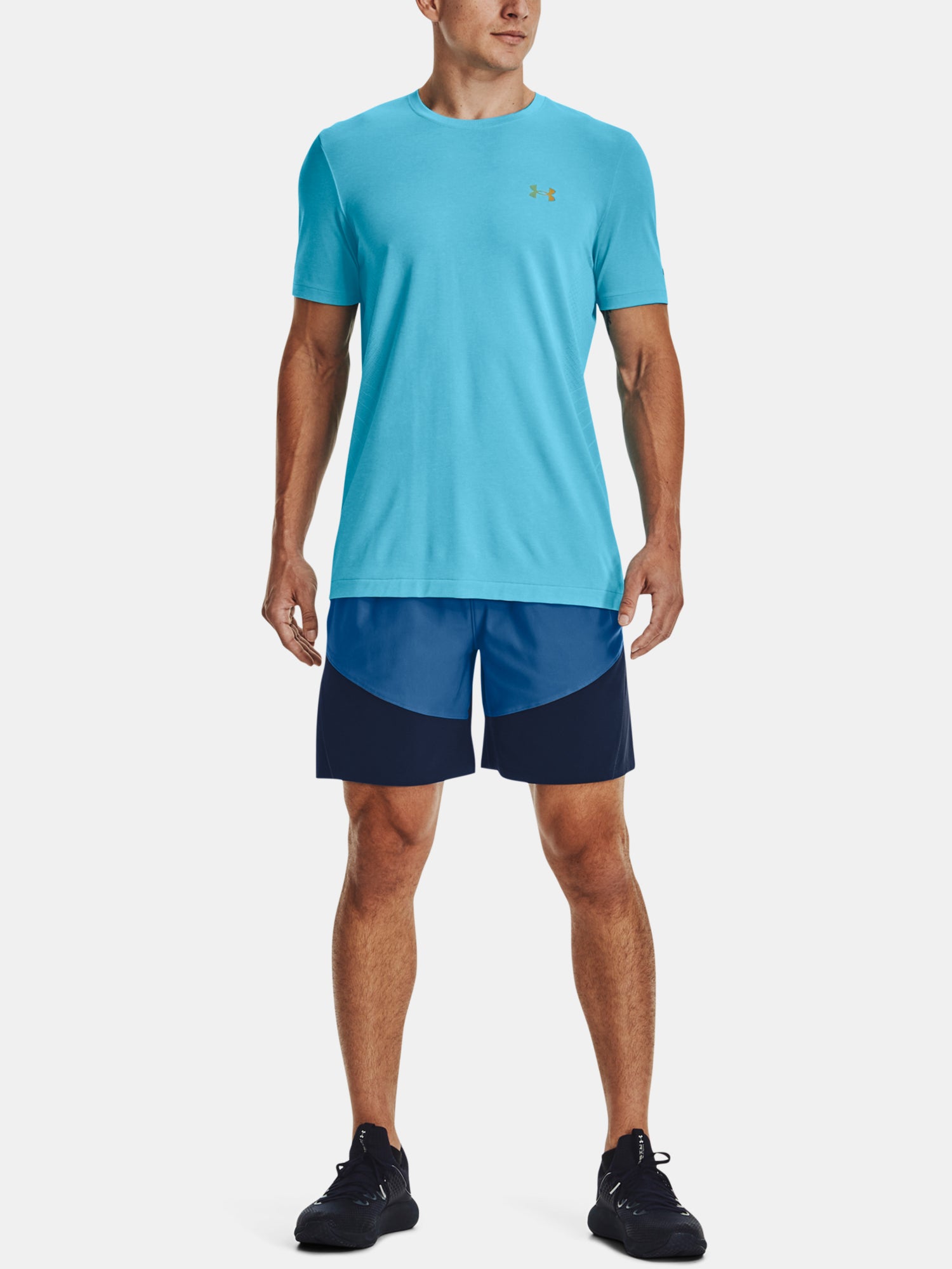Férfi rövidnadrág Under Armour UA Knit Woven Hybrid Shorts