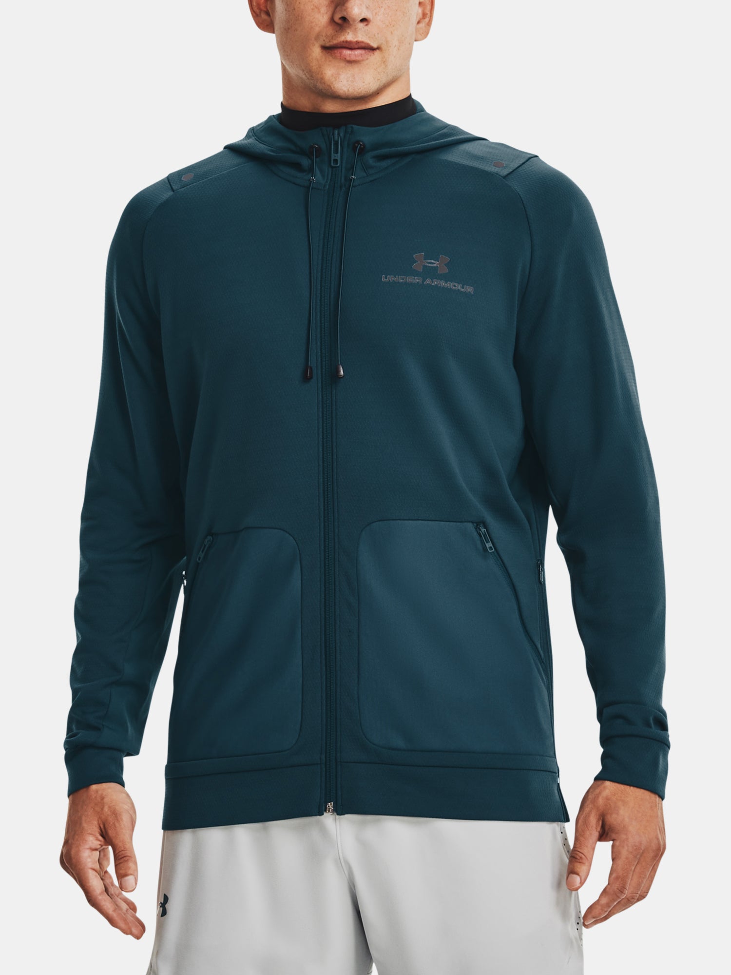 Férfi pulóver Under Armour Rush All Purpose FZ HD