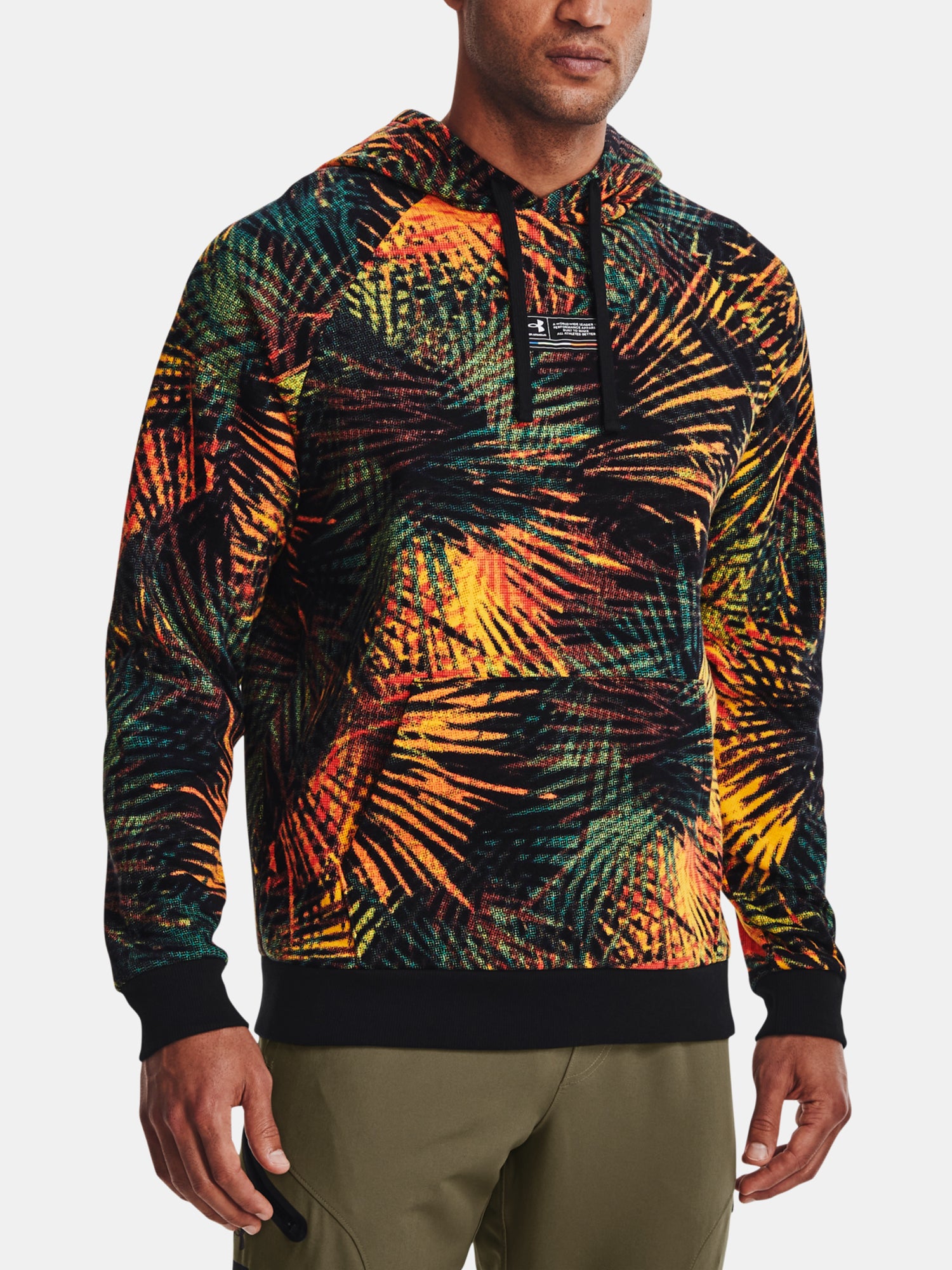 Férfi pulóver Under Armour UA Rival Flc Sport Palm HD