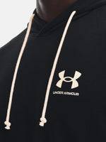 Under Armour Férfi pulóver kapucnival UA RIVAL TERRY LC HD Pulóver fekete