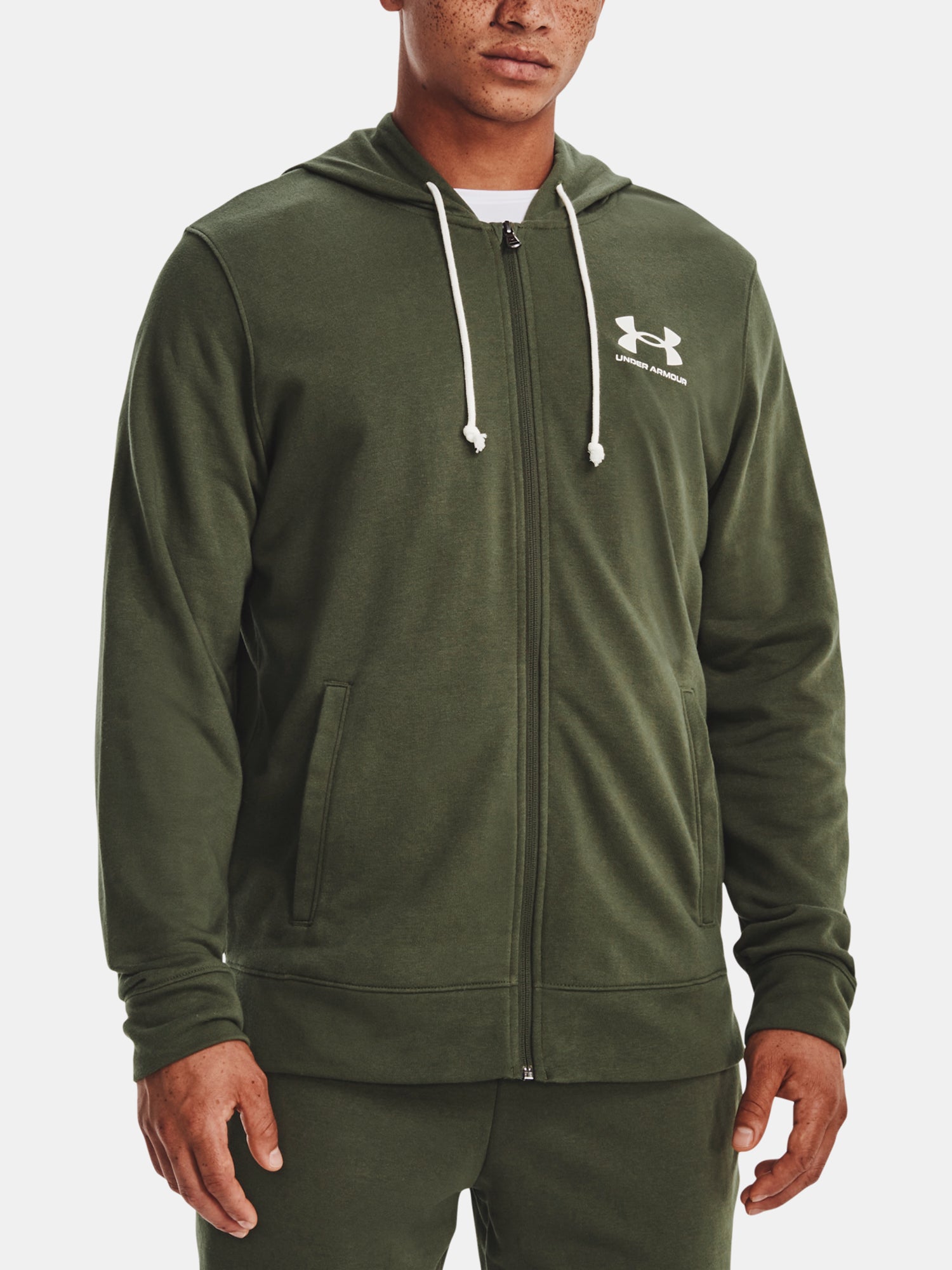 Under Armour Férfi pulóver cipzárral UA Rival Terry LC FZ Pulóver