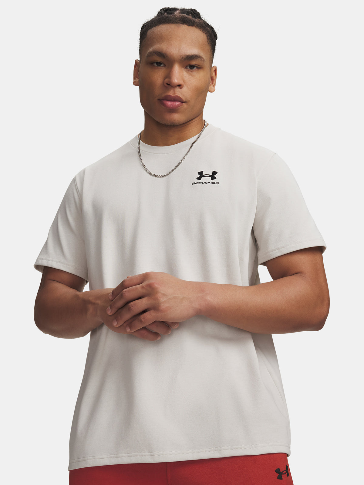 Férfi póló Under Armour UA M LOGO EMB HEAVYWEIGHT SS