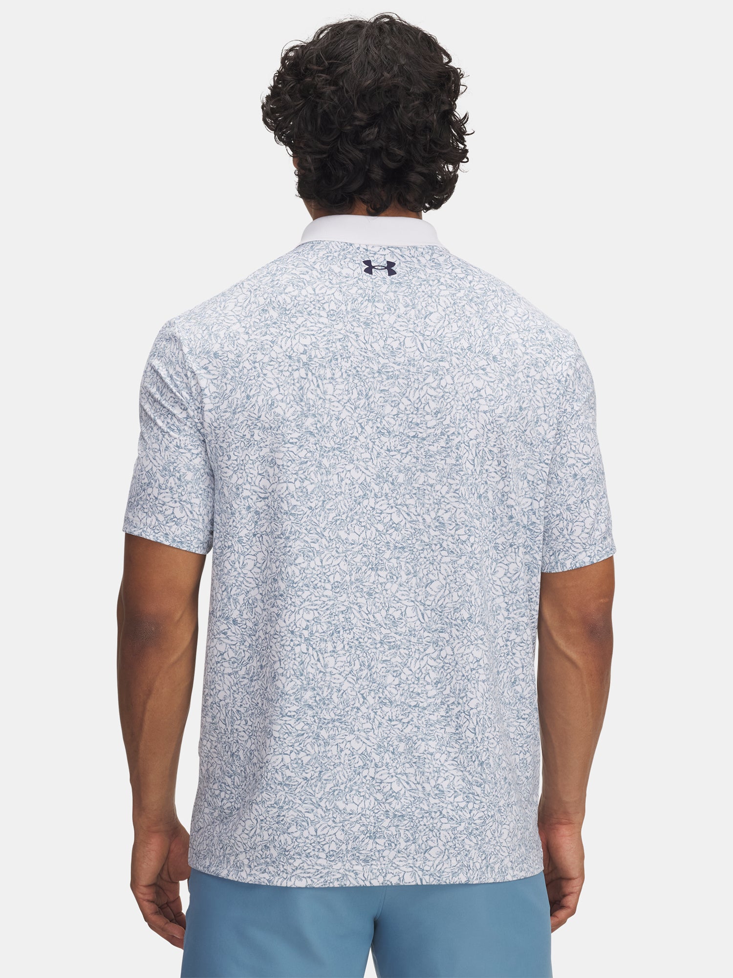 Under Armour Férfi UA Matchplay Printed -WHT póló Póló fehér