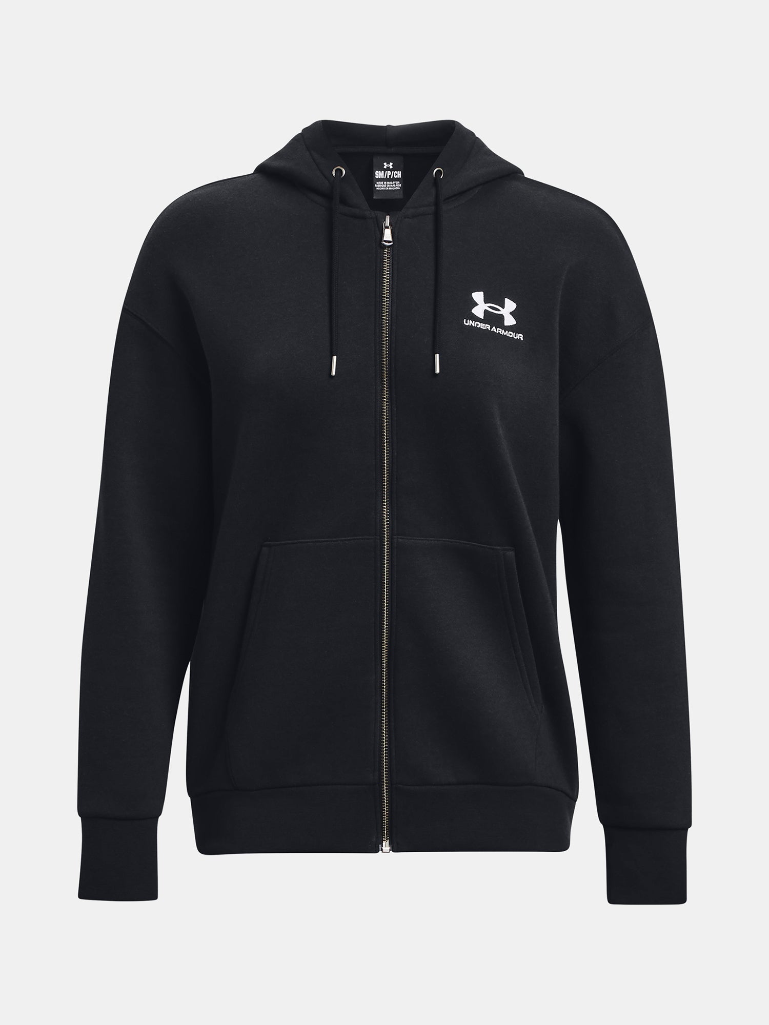 Under Armour Nõi Essential Fleece FZ Kapucnis pulóver  fekete