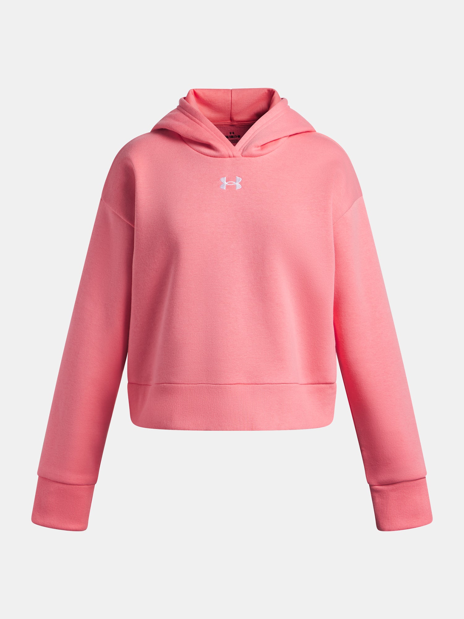 Lányka pulóver Under Armour UA Rival Fleece Hoodie-PNK