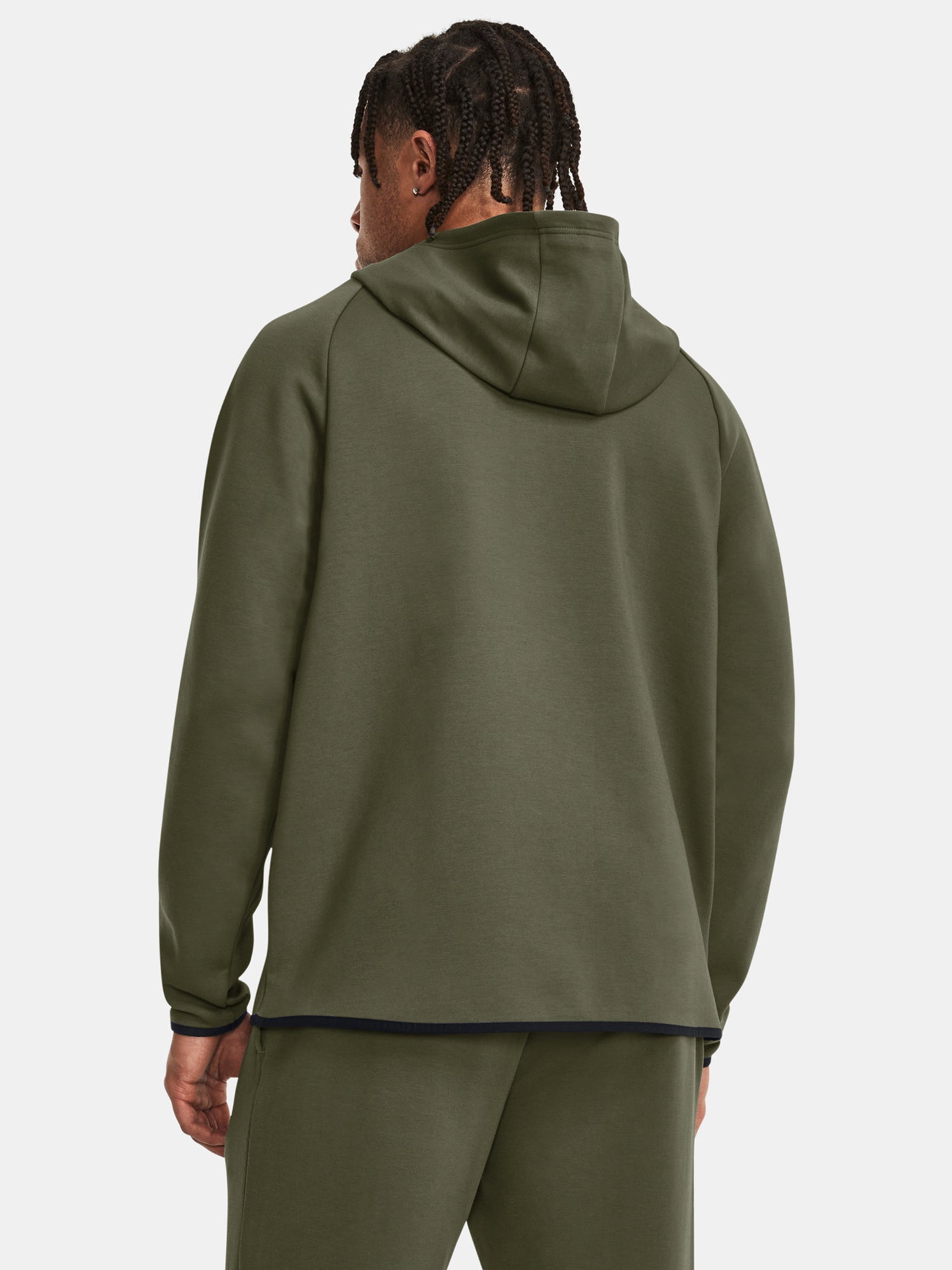 Under Armour Férfi UA Unstoppable Flc Pulóver zöld