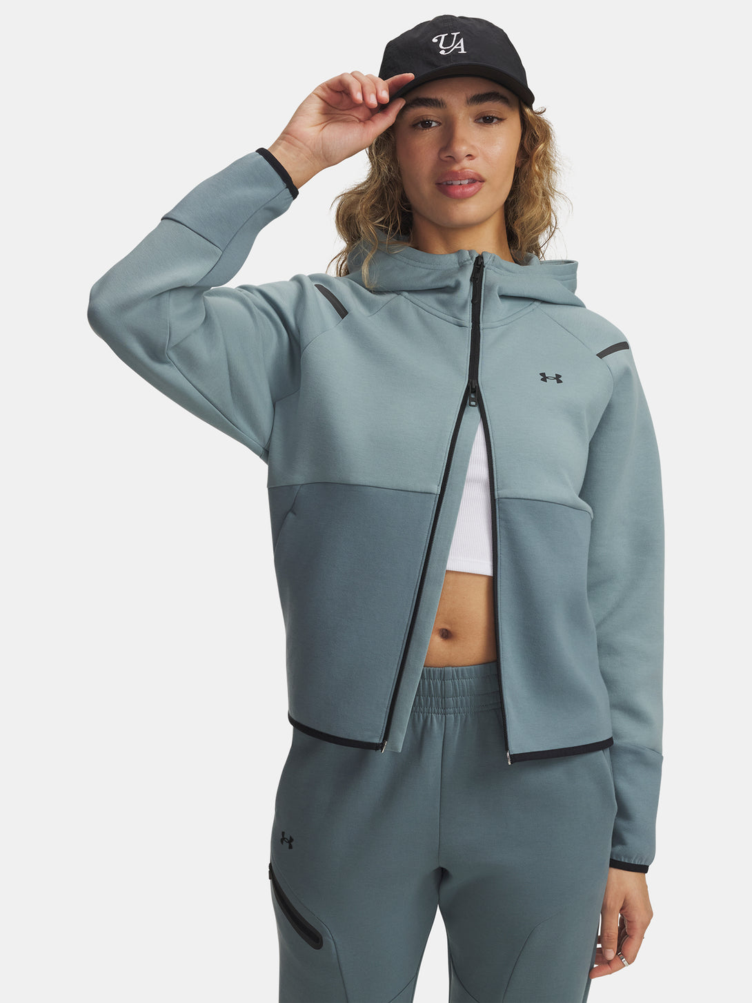 Under Armour Nõi pulóver Unstoppable Fleece FZ-GRN Kapucnis pulóver 