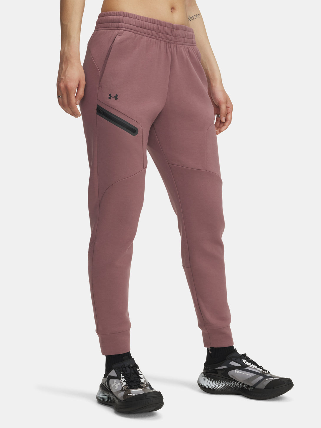 Under Armour Nõi melegítõnadrág Unstoppable Flc Jogger-BRN Nadrág