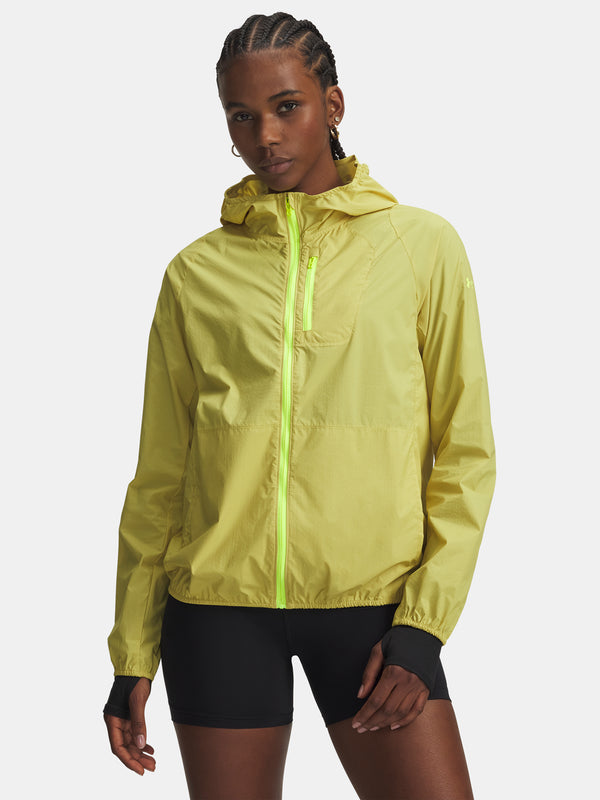 Under Armour Nõi kabát LAUNCH LIGHTWEIGHT JKT-YLW Kabát