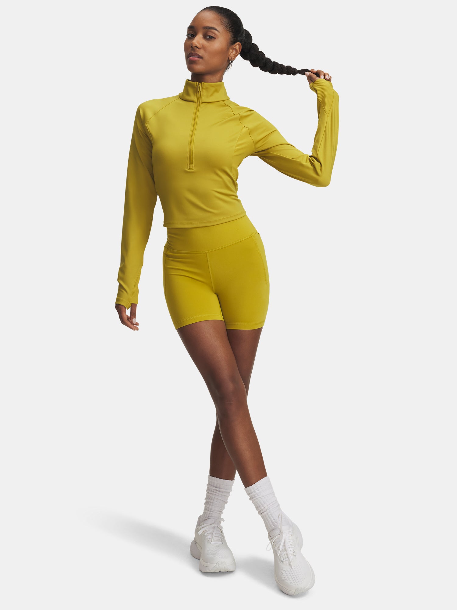 Nõi Under Armour Meridian Middy-GRN rövidnadrág