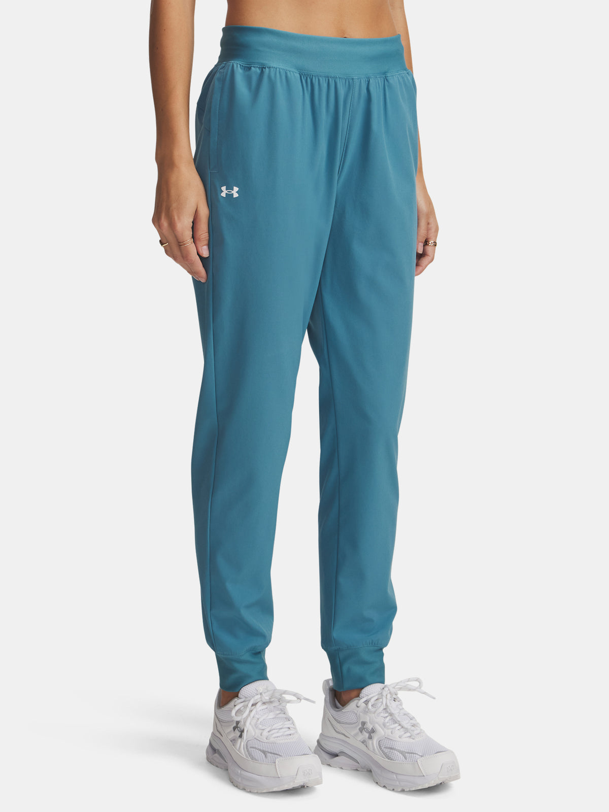 Dámské sportovní kalhoty Under Armour UA Rival Hi Rise Woven Pant
