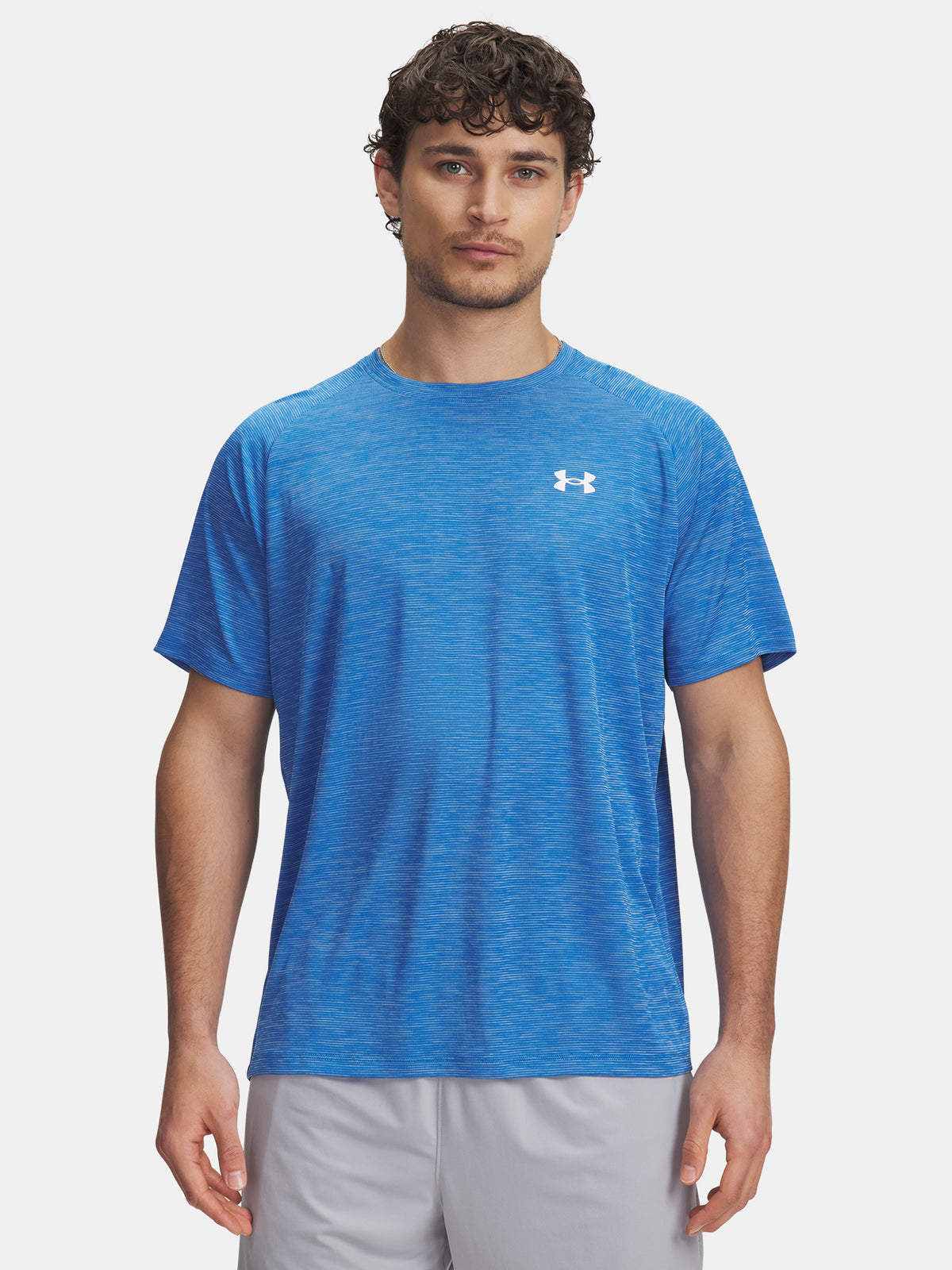 Under Armour Férfi UA Tech Textured SS-BLU póló Póló