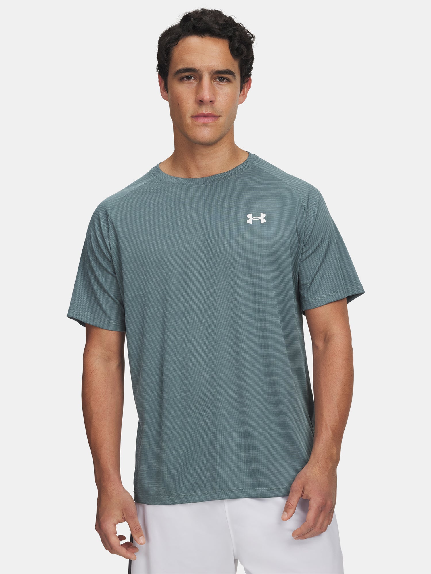 Under Armour Férfi UA Tech Textured SS-BLU póló Póló