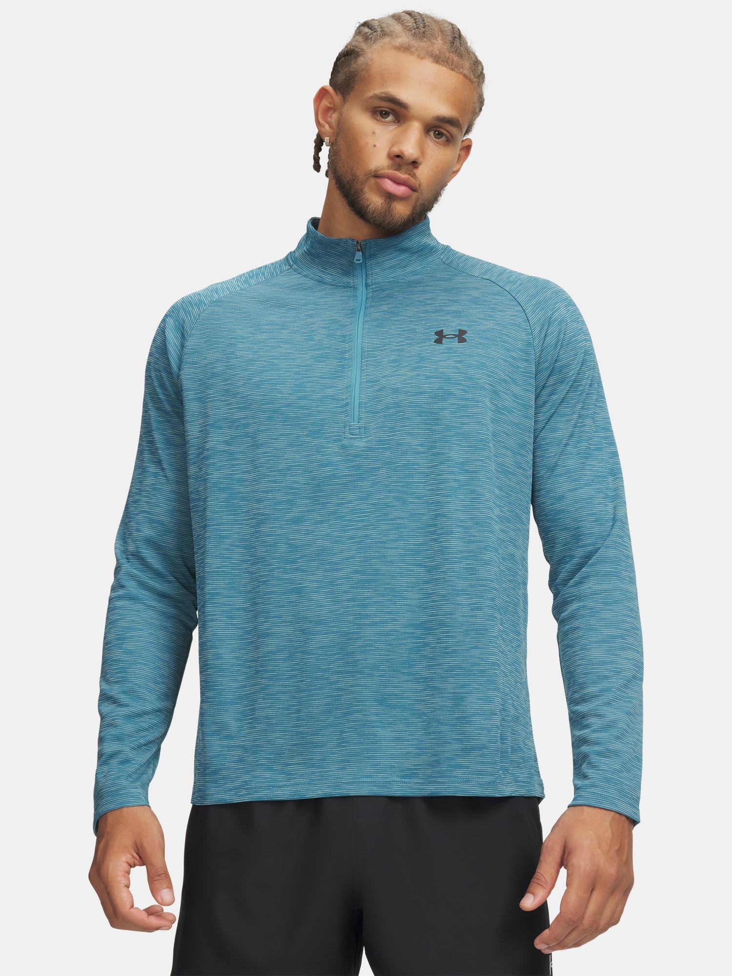 Férfi Under Armour UA Tech Textured 1/2 Zip póló