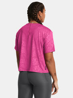 Under Armour Nõi póló Vanish Energy Emboss Crop SS Póló rózsaszín