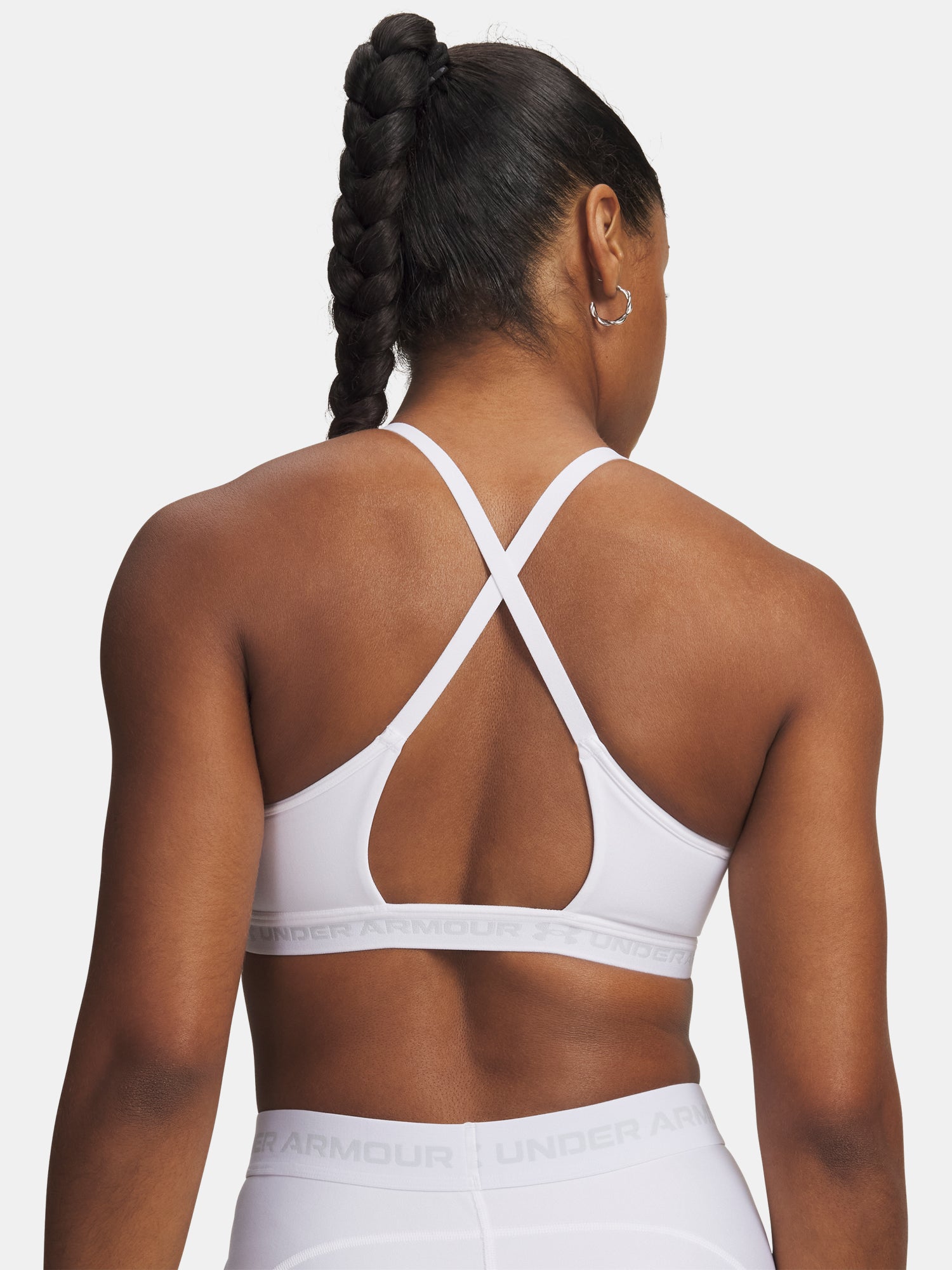 Nõi melltartó Under Armour UA Crossback Low Bra-WHT