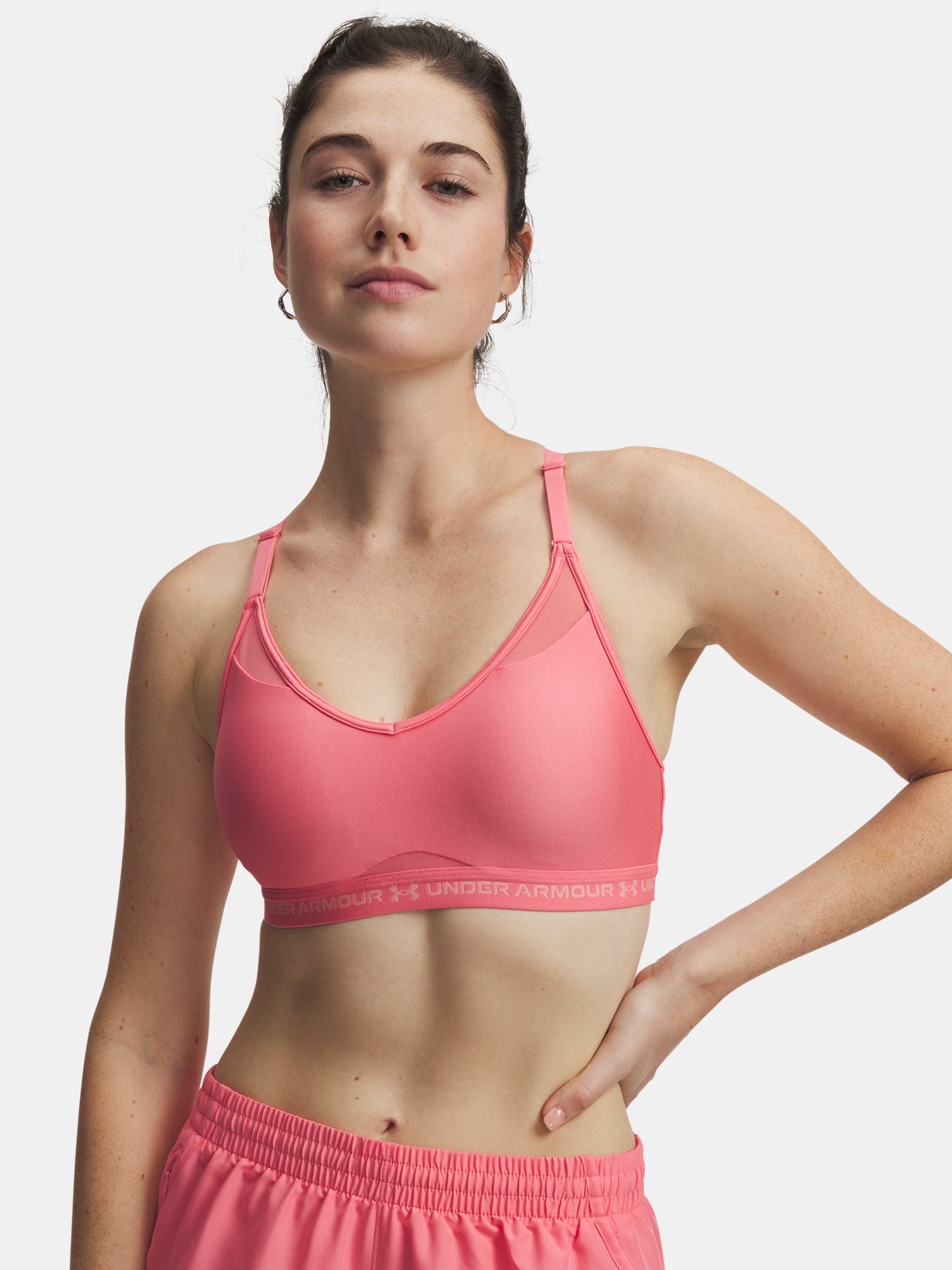 Nõi Under Armour UA Crossback Low Bra-PNK melltartó