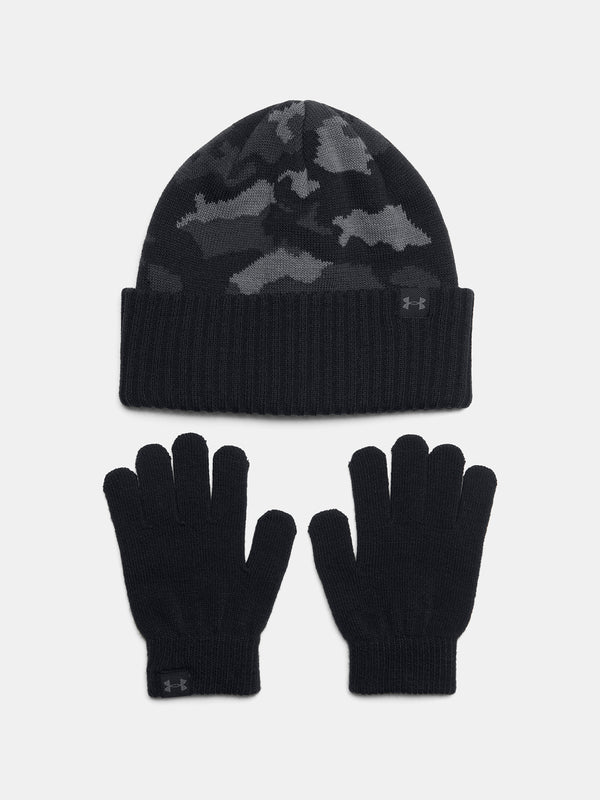 Under Armour Fiú sapka B Beanie/Glove Combo-BLK Egyéb