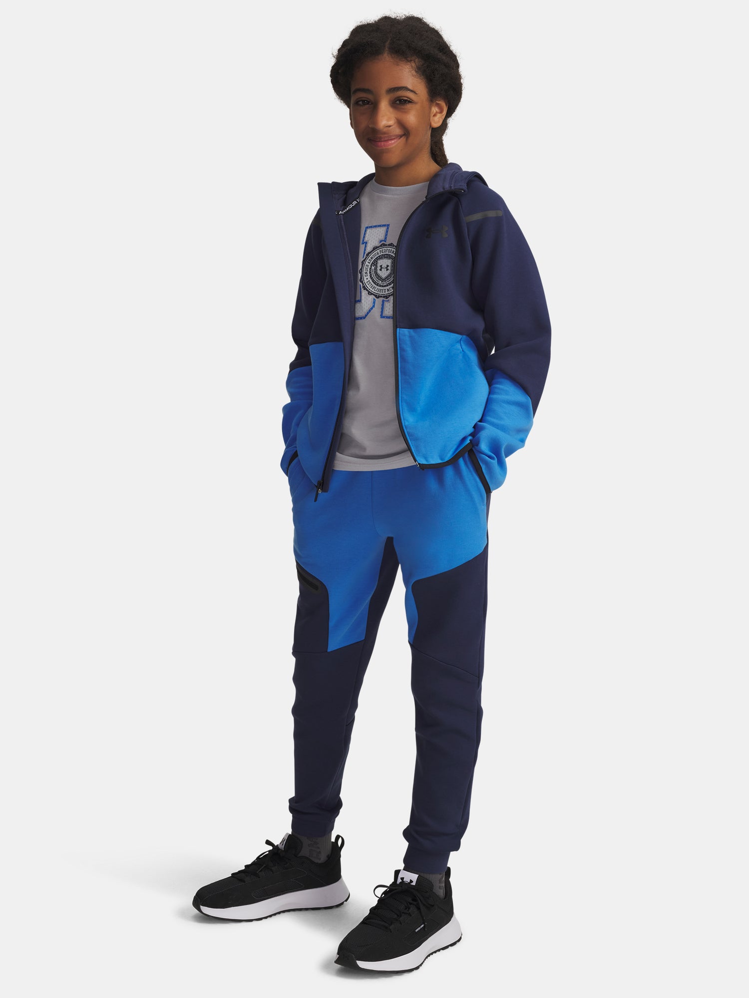 Fiú melegítõnadrág Under Armour UA B Unstoppable Flc Jogger-BLU