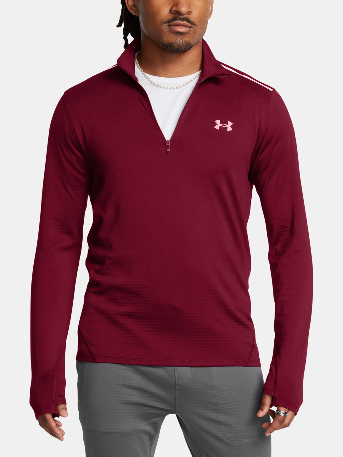 Under Armour Férfi póló UA Vanish CW 1/4 Zip Hosszú ujjú póló