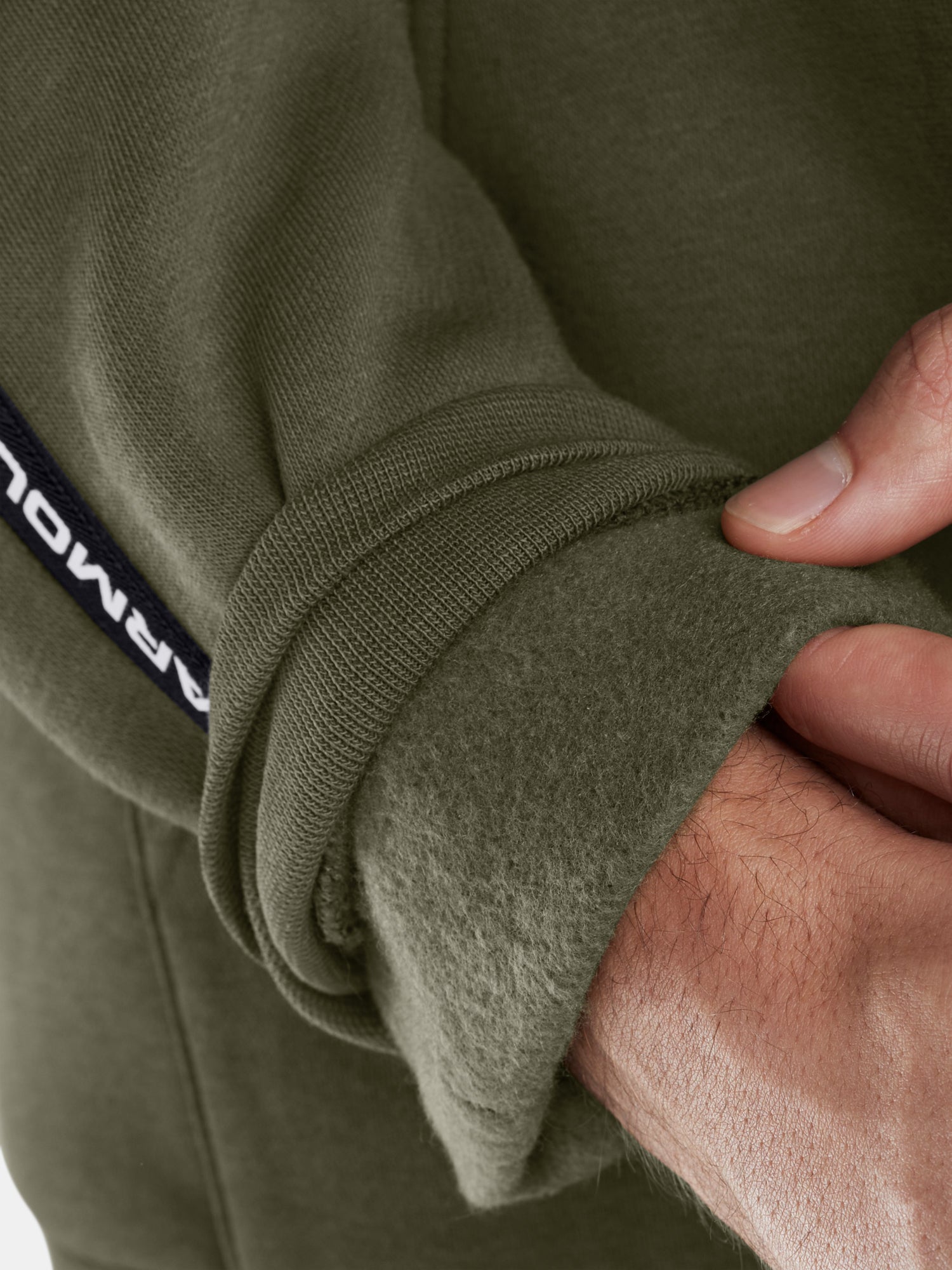 Under Armour Férfi UA Icon Fleece HD Taping Pulóver zöld