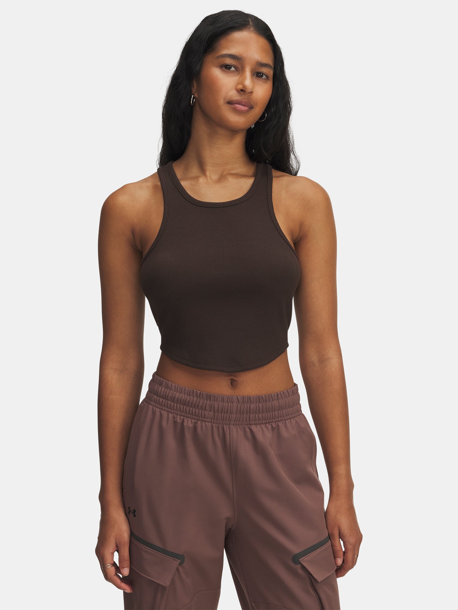 Nõi trikó Under Armour UA Rival Rib Tank-BRN