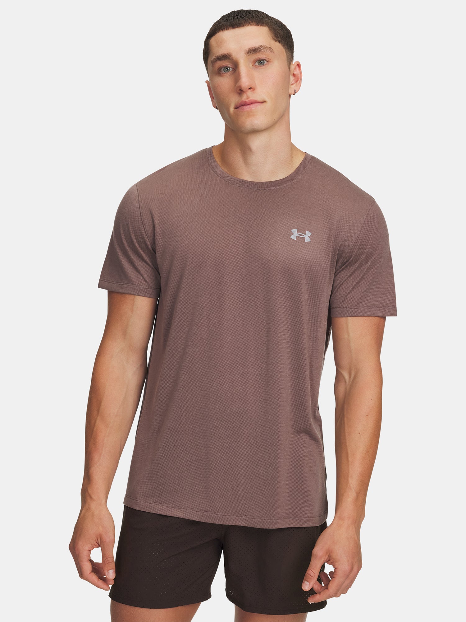 Under Armour Férfi póló UA TRAIL RUN SS-BRN Póló