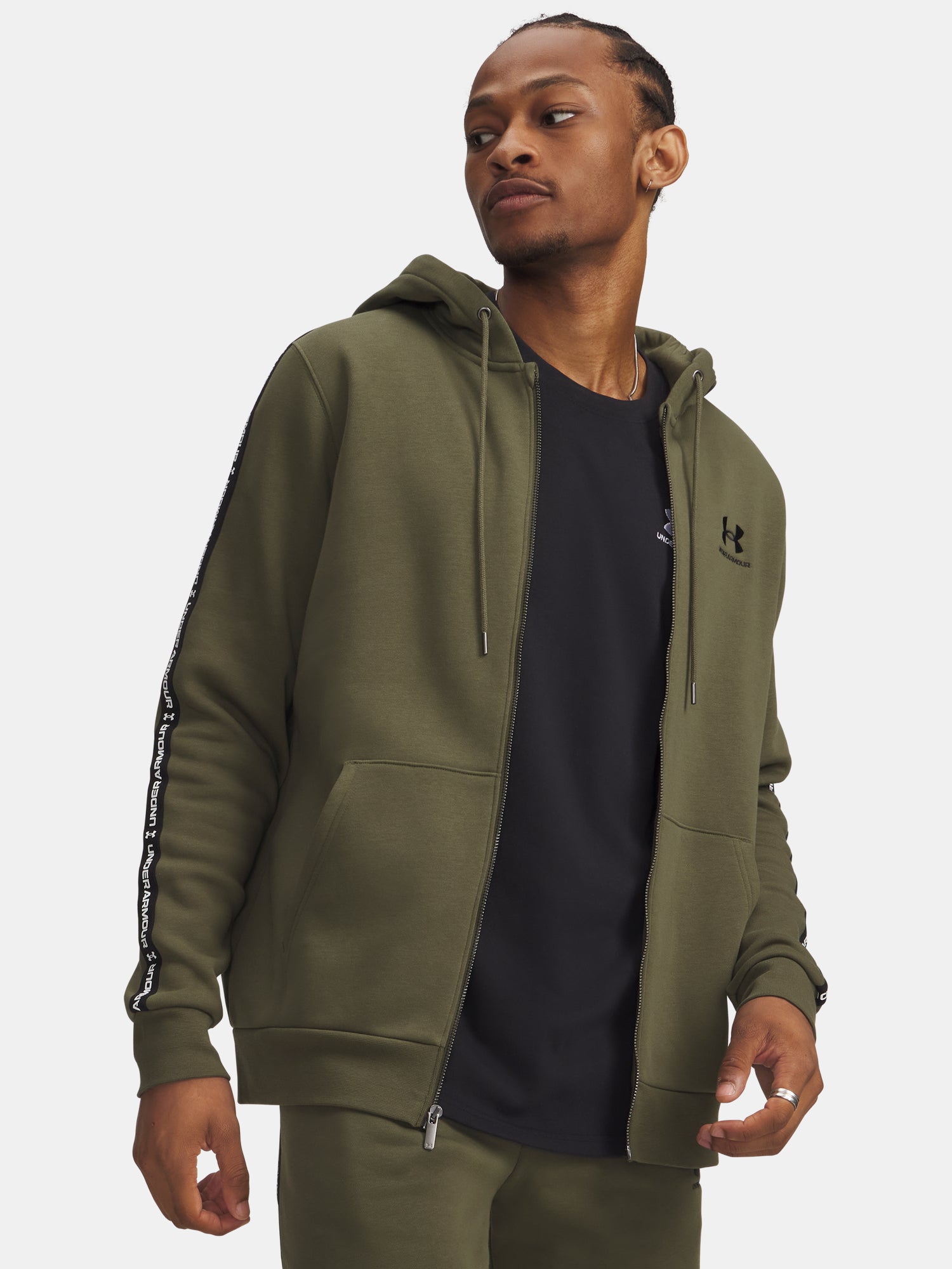 Férfi pulóver Under Armour UA Icon Fleece FZ Taping