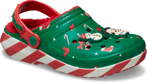 Crocs Mickey Xmas Lined Classic Clog Papucs