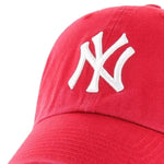47 Brand New York Yankees Clean Up Cap Red piros baseball sapka B-RGW17GWSNL-RDC