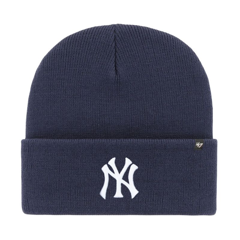47 Brand New York Yankees Navy Blue Beanie B- sötétkék kötött sapka B-HYMKR17ACE-LN15121346