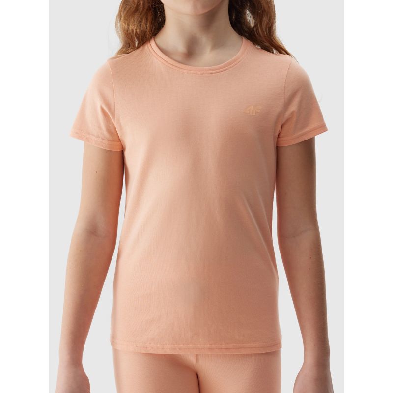 4f 100% cotton plain girls' T-shirt Junior Póló, gyerek 4FJWSS24TTSHF1110-65S