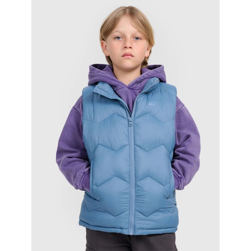 Boy's down vest with synthetic filling 4F gyerek mellény 4FJRAW25TVJAM325-32S