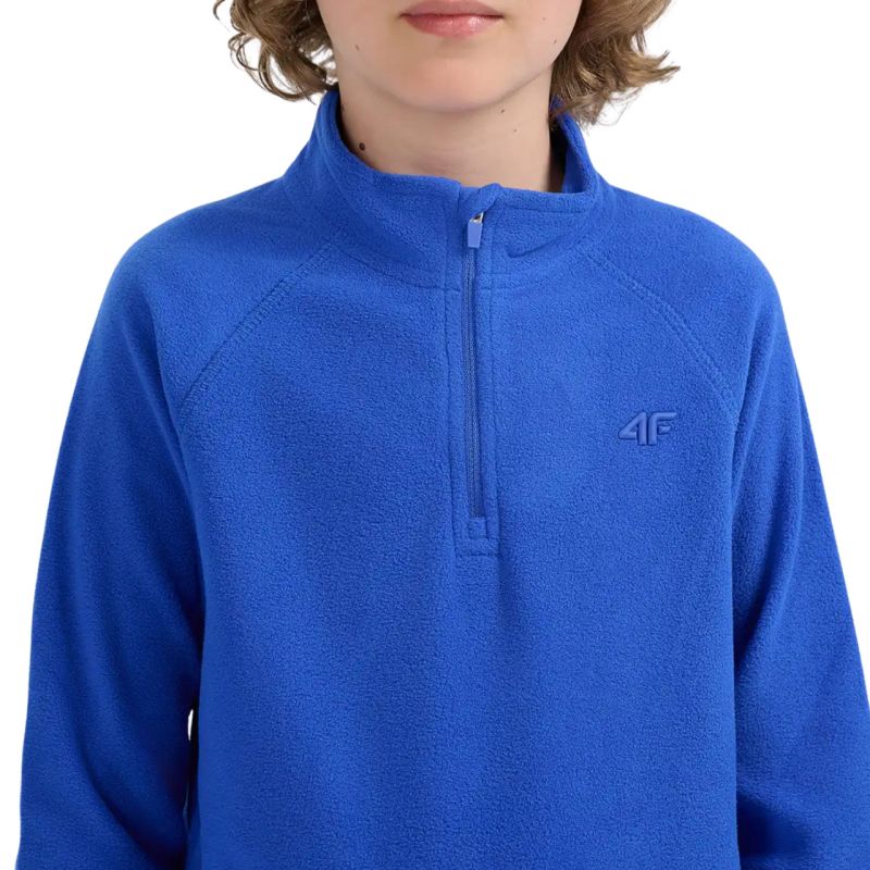 4f Boy's fleece sweatshirt M058 cobalt gyerek 4FJWAW25UFLEM05836S