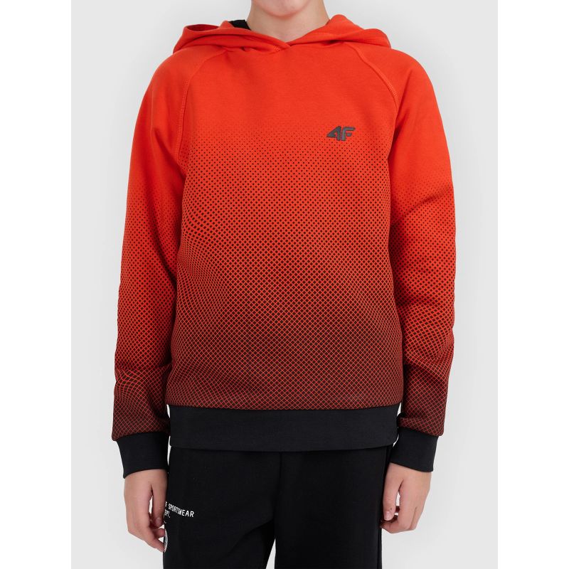 4F Boy's hoodie with all-over print gyerek kapucnis pulóver