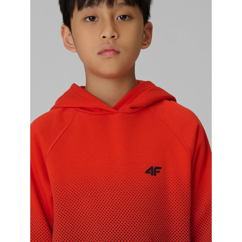 4F Boy's hoodie with all-over print gyerek kapucnis pulóver