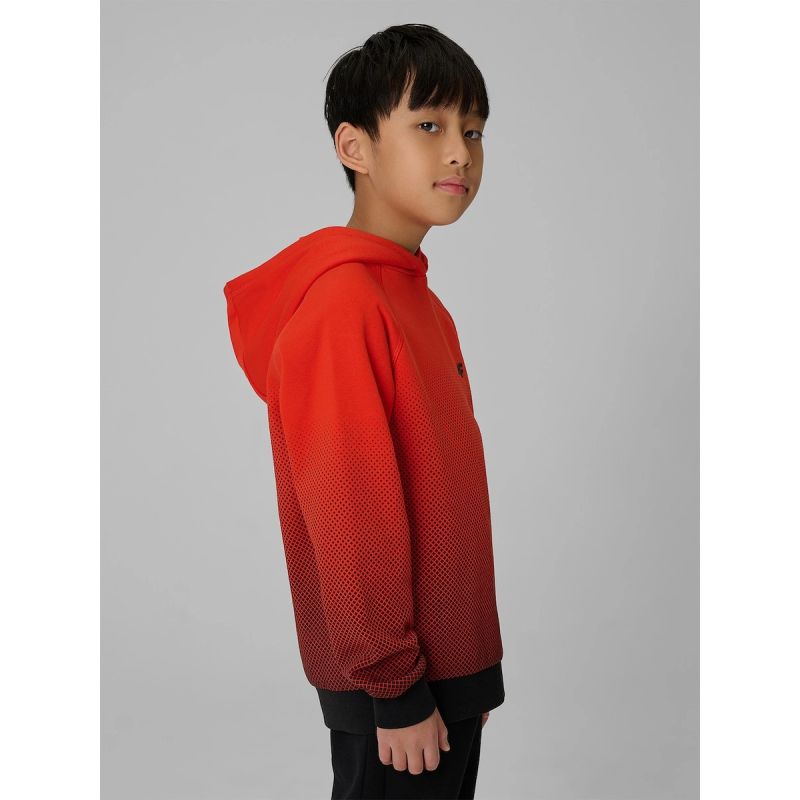 4F Boy's hoodie with all-over print gyerek kapucnis pulóver