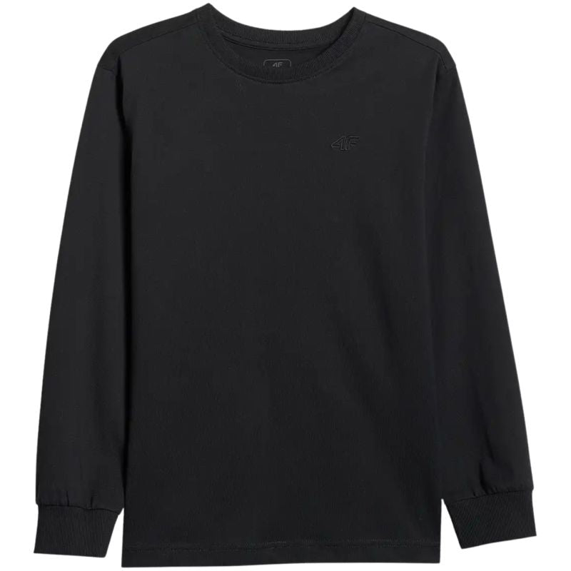 4F Boy's longsleeve t-shirt M459 deep 20S fekete gyerek 4FJWMM00TLONM45920S