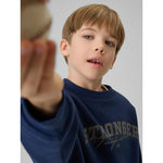 4F Boy's loose sweatshirt without hood gyerek pulóver