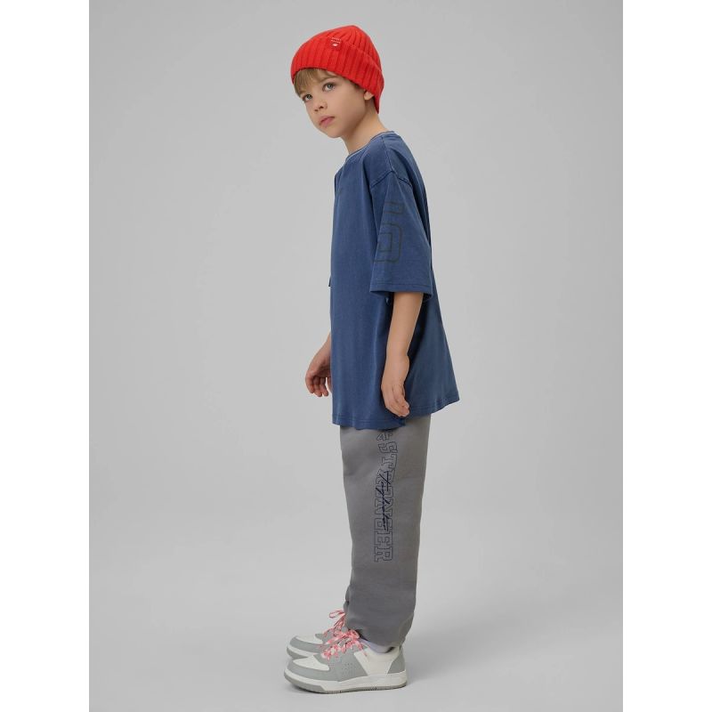4F Boy's loose T-shirt with print 158/164 gyerek póló